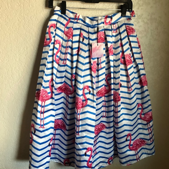 COPY - Chicwish flamingo full skirt. New with tags. Size small - Picture 5 of 5